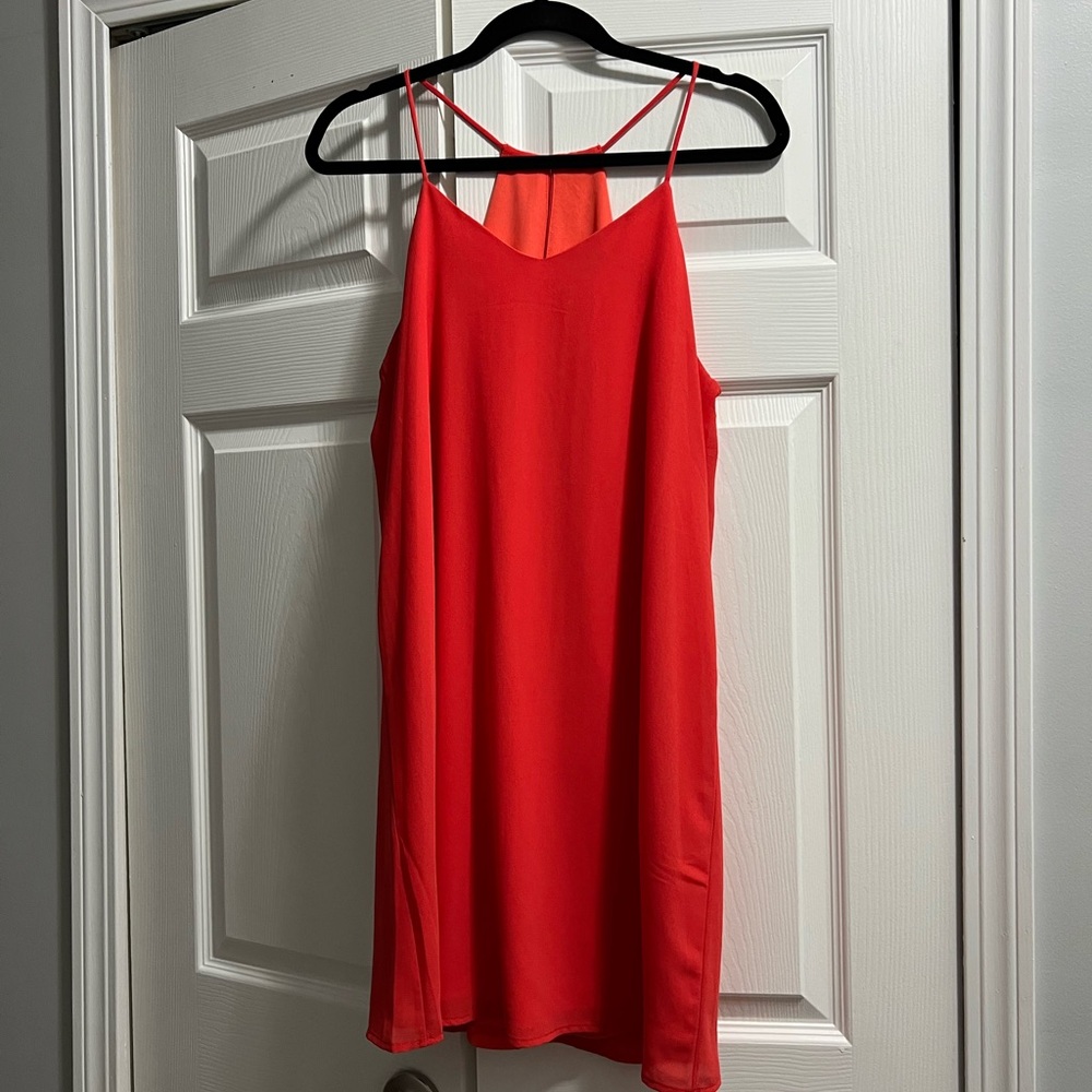 Elegant Red Sleeveless Dress